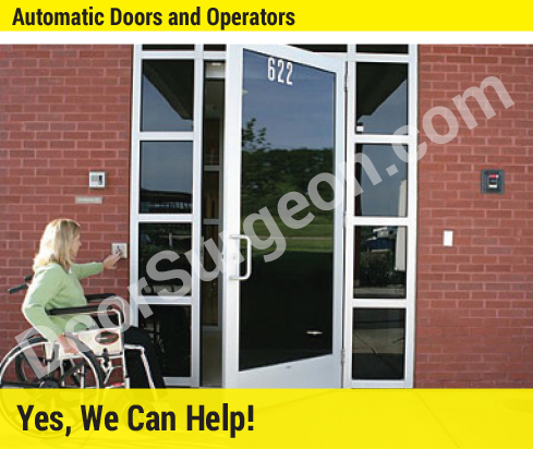 automatic handicap door operator access control for commercial storefront and industrial doors Cochrane